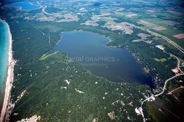 Bass Lake in Mason County, Michigan